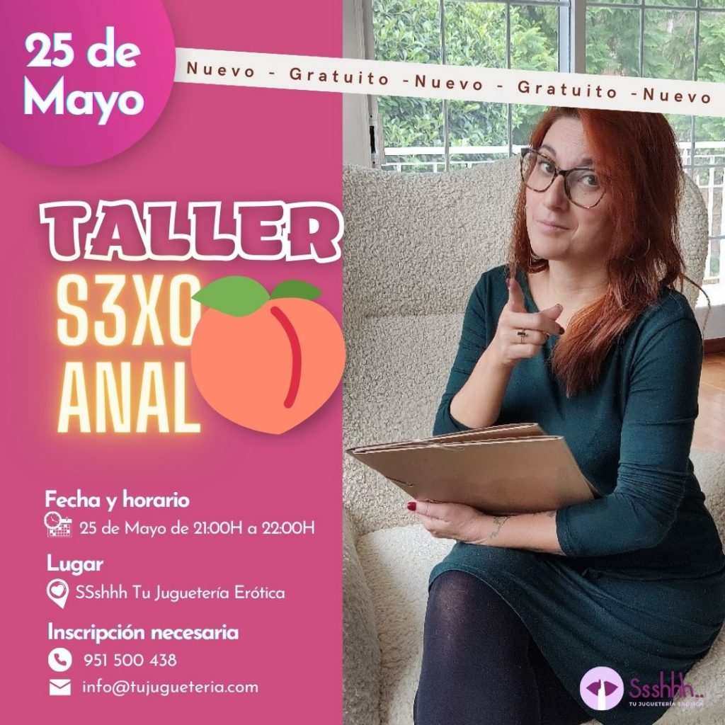 Taller SEXO ANAL tujugueteriaerotica