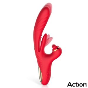 ACTION Limbe Vibrador con Lengua Flip-Flap, Bola Percutora y Up and Down